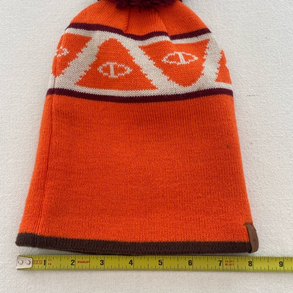 Poler Stuff Orange & Brown Camp Vibes Zilla Beanie - Picture 4 of 9